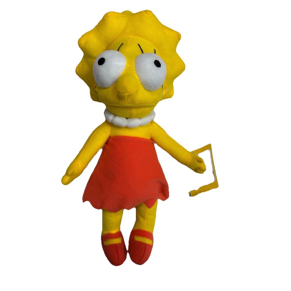 The Simpsons Lisa Simpson Plush Toy Factory 14" Stuffed Doll 2016 Fox